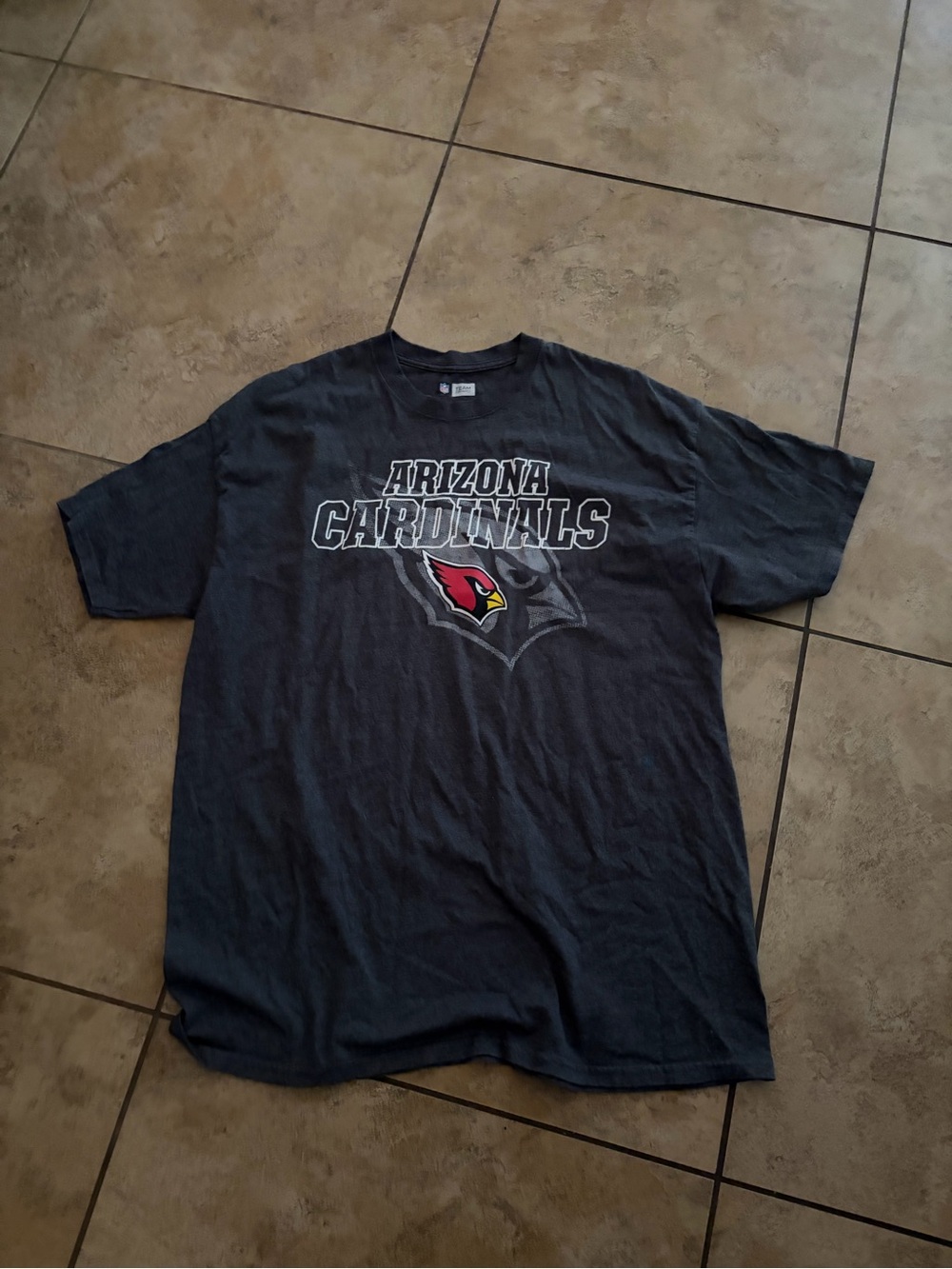 Arizona Cardinals Graphic Tee - Black with Red Logo